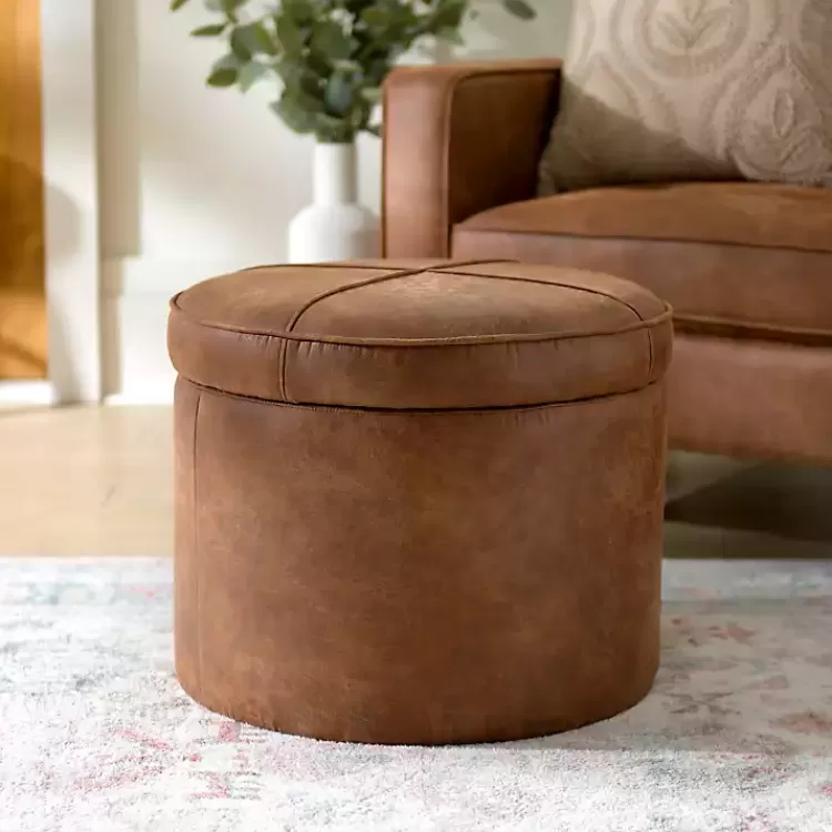brown_wyatt_faux_leather_storage_ottoman_3.webp Wyatt Faux Leather Storage Ottoman>Kirklands Home Online