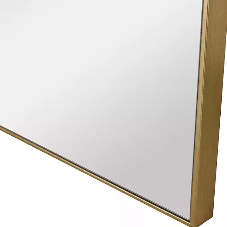 brushed_gold_metal_square_framed_mirror_3.webp Brushed Metal Square Framed Mirror>Kirklands Home New