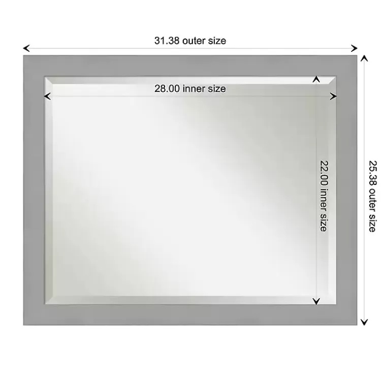 brushed_metallic_silver_frame_beveled_mirror_4.webp Brushed Metallic Silver Frame Beveled Mirror>Kirklands Home Best