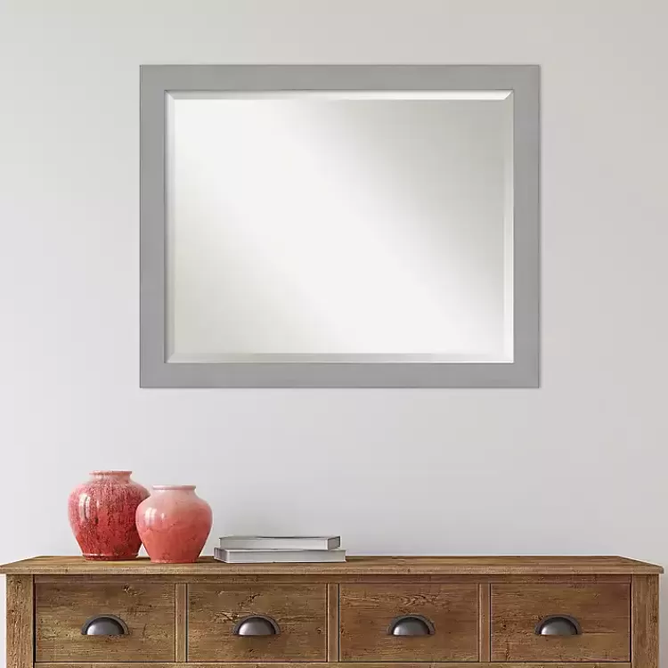 brushed_metallic_silver_frame_beveled_mirror_5.webp Brushed Metallic Silver Frame Beveled Mirror>Kirklands Home Best