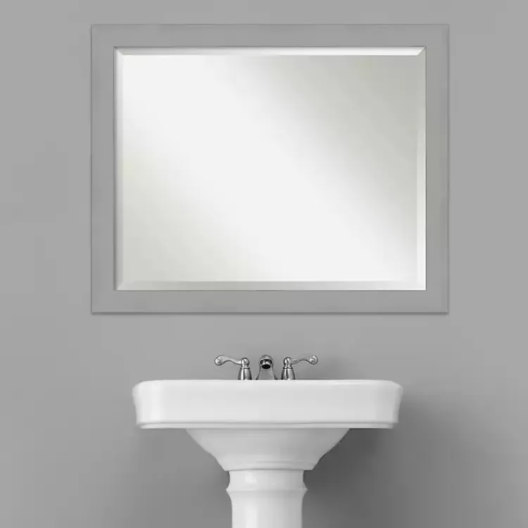 brushed_metallic_silver_frame_beveled_mirror_6.webp Brushed Metallic Silver Frame Beveled Mirror>Kirklands Home Best