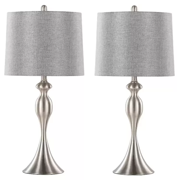 Brushed Nickel Ashley Table Lamps, Set of 2>Kirklands Home Best Sale