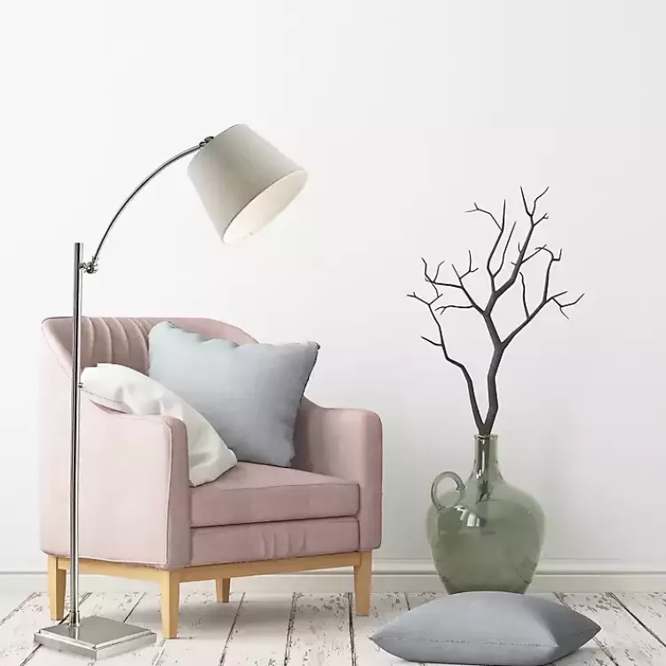 Brushed Adjustable Arm Floor Lamp>Kirklands Home Sale