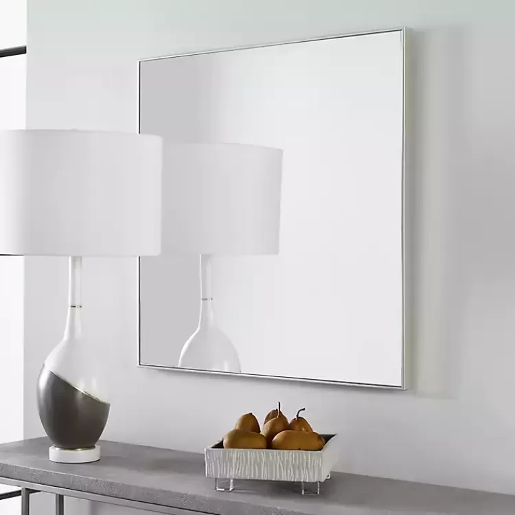 Brushed Metal Square Framed Mirror>Kirklands Home Cheap