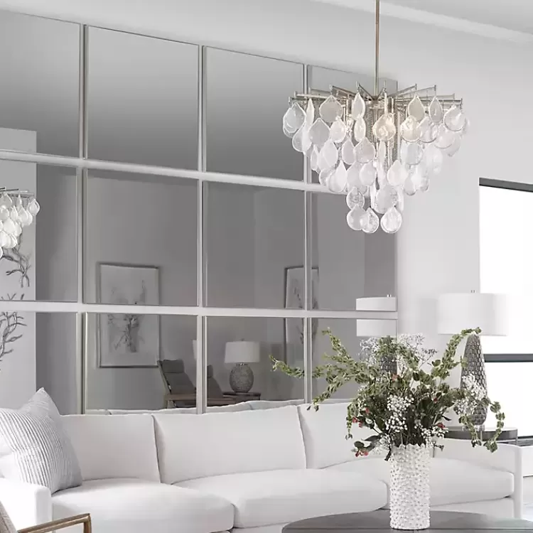 brushed_silver_metal_square_framed_mirror_2.webp Brushed Metal Square Framed Mirror>Kirklands Home Cheap