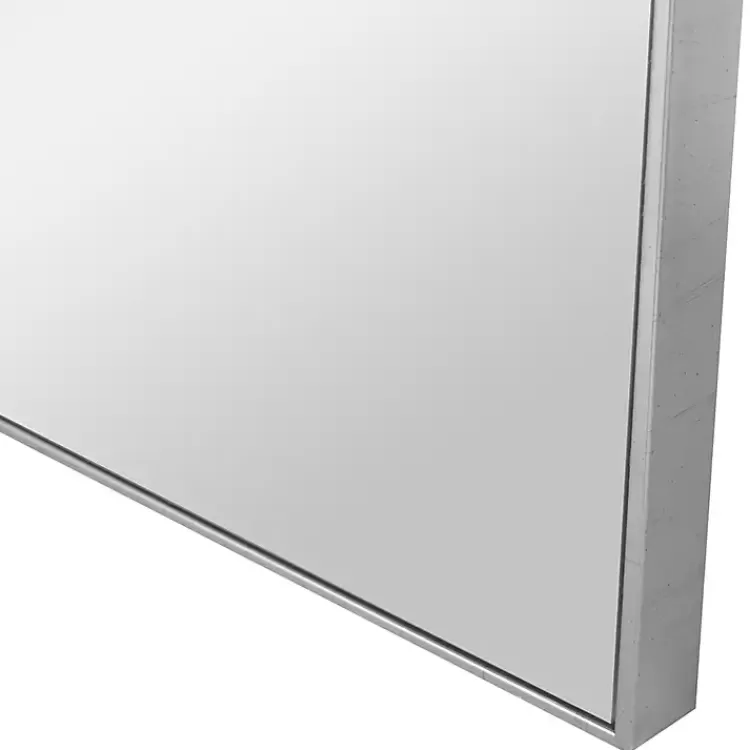 brushed_silver_metal_square_framed_mirror_3.webp Brushed Metal Square Framed Mirror>Kirklands Home Cheap