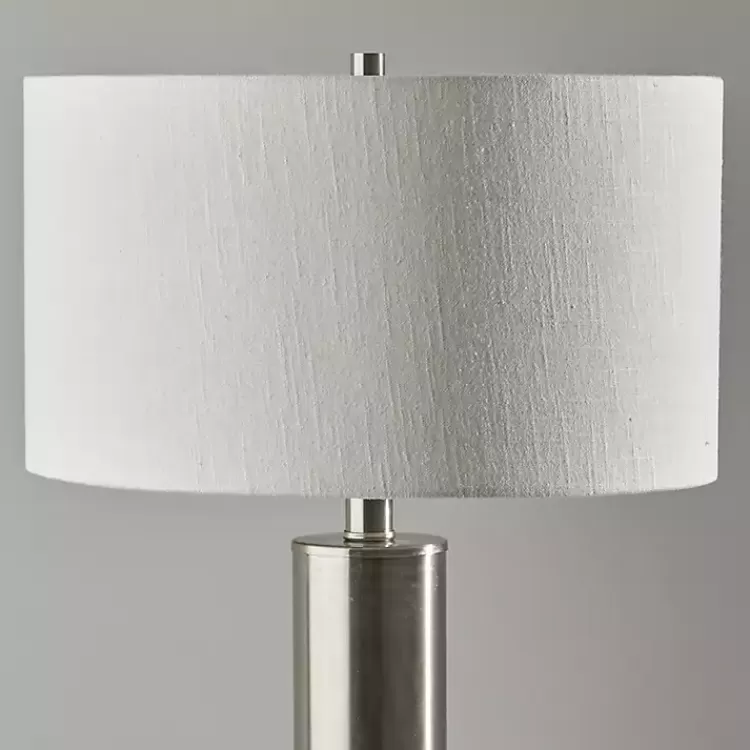 brushed_steel_cylinder_table_lamp_4.webp Brushed Steel Cylinder Table Lamp>Kirklands Home Outlet