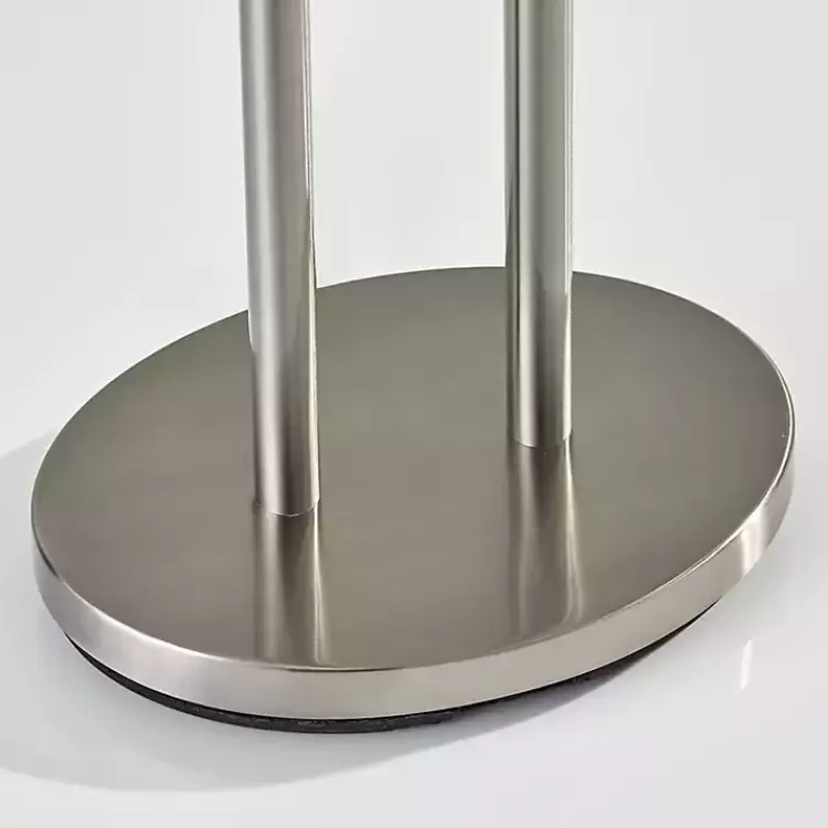 Brushed Steel Double-Bulb Oval Floor Lamp>Kirklands Home Hot