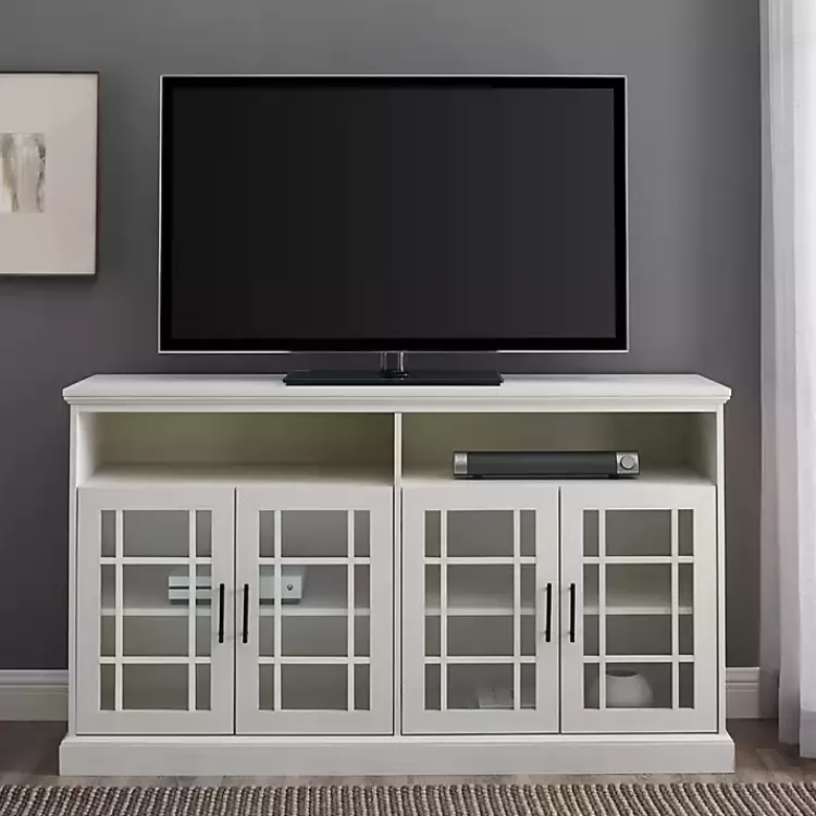 Brushed Window Pane TV Stand>Kirklands Home Discount