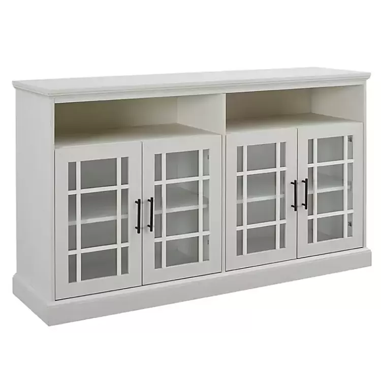 brushed_white_window_pane_tv_stand_2.webp Brushed Window Pane TV Stand>Kirklands Home Discount