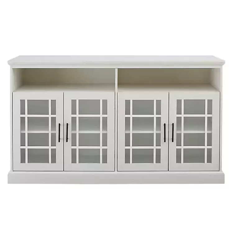 brushed_white_window_pane_tv_stand_3.webp Brushed Window Pane TV Stand>Kirklands Home Discount