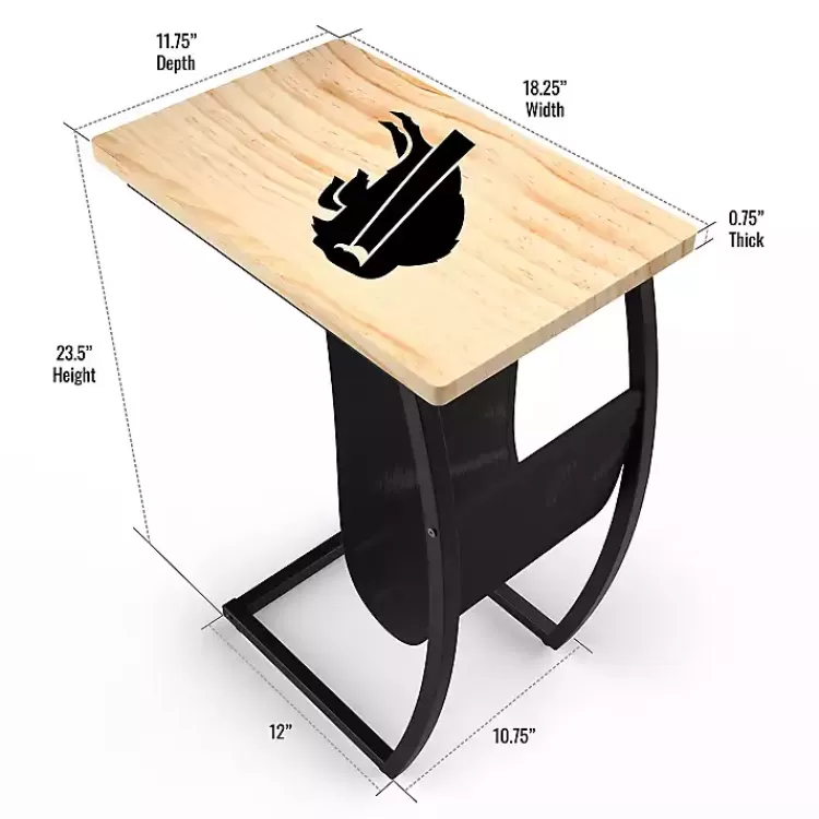 buffalo_bills_wood_ctable_2.webp Buffalo Bills Wood C-Table>Kirklands Home Clearance