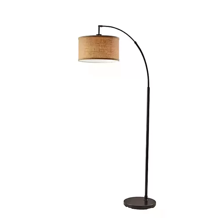 Burlap Arc Floor Lamp>Kirklands Home Discount