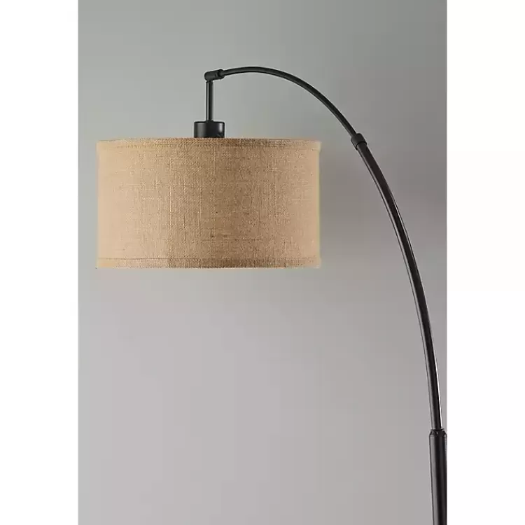Burlap Arc Floor Lamp>Kirklands Home Discount