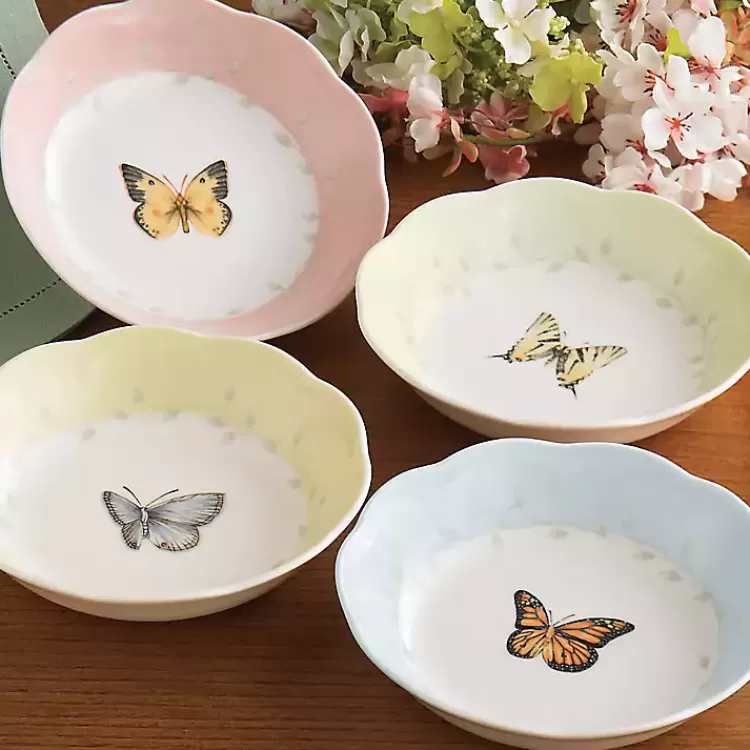 Butterfly Meadow Fruit Bowls, Set of 4>Kirklands Home Clearance