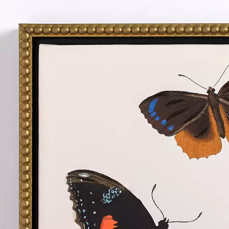 Butterfly Swarm Framed Canvas Art Prints, Set of 3>Kirklands Home Best