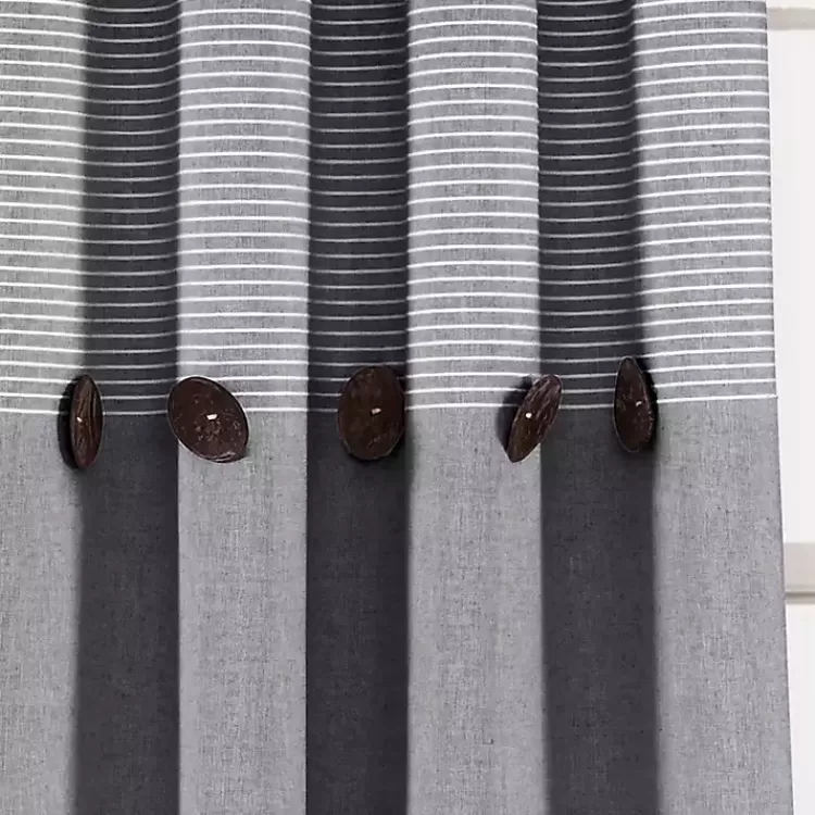 buttons_and_stripes_curtain_panel_set__in_2.webp Buttons and Stripes Curtain Panel Set, 84 in.>Kirklands Home Best