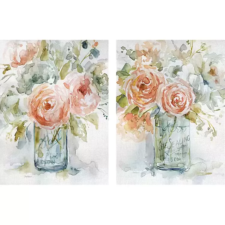 Cabbage Roses I & II Canvas Art Prints, Set of 2>Kirklands Home Outlet