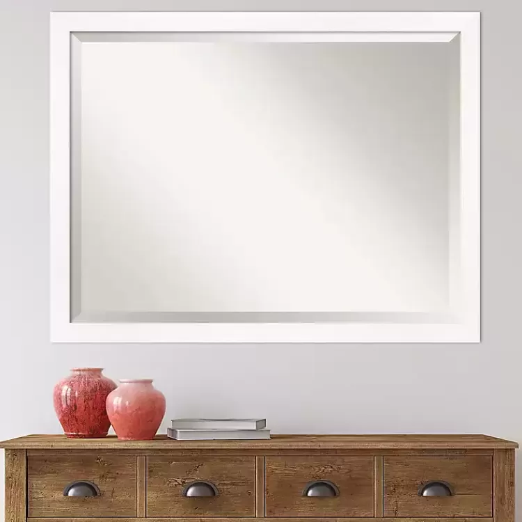 cabinet_white_narrow_frame_beveled_mirror_5.webp Cabinet White Narrow Frame Beveled Mirror>Kirklands Home Best