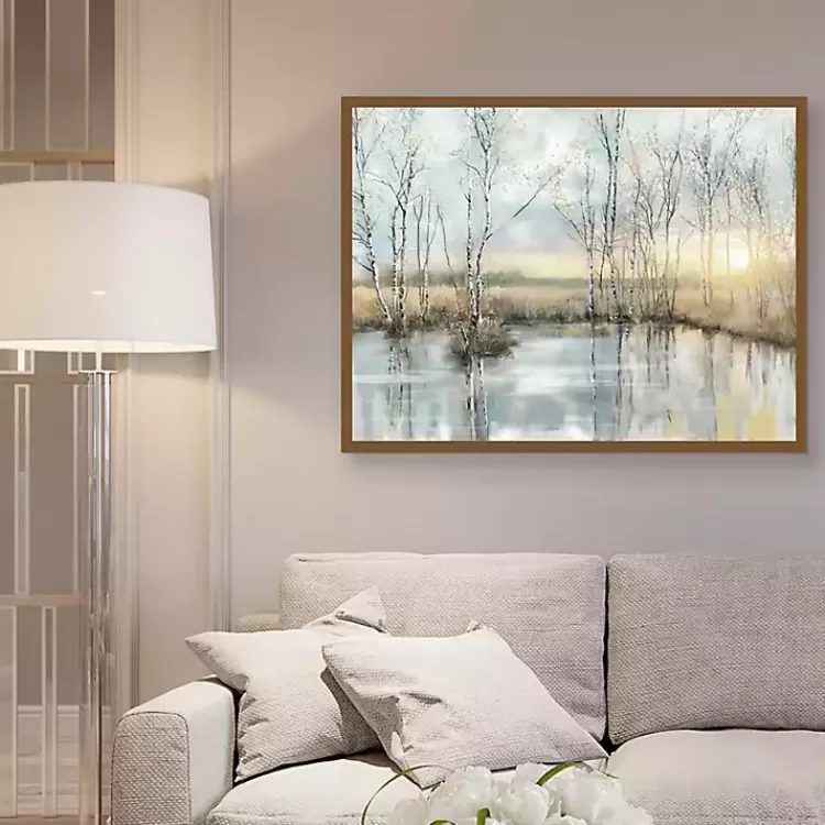 calm_reflection_framed_canvas_art_print_2.webp Calm Reflection Framed Canvas Art Print>Kirklands Home Flash Sale
