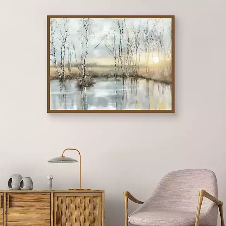 calm_reflection_framed_canvas_art_print_3.webp Calm Reflection Framed Canvas Art Print>Kirklands Home Flash Sale