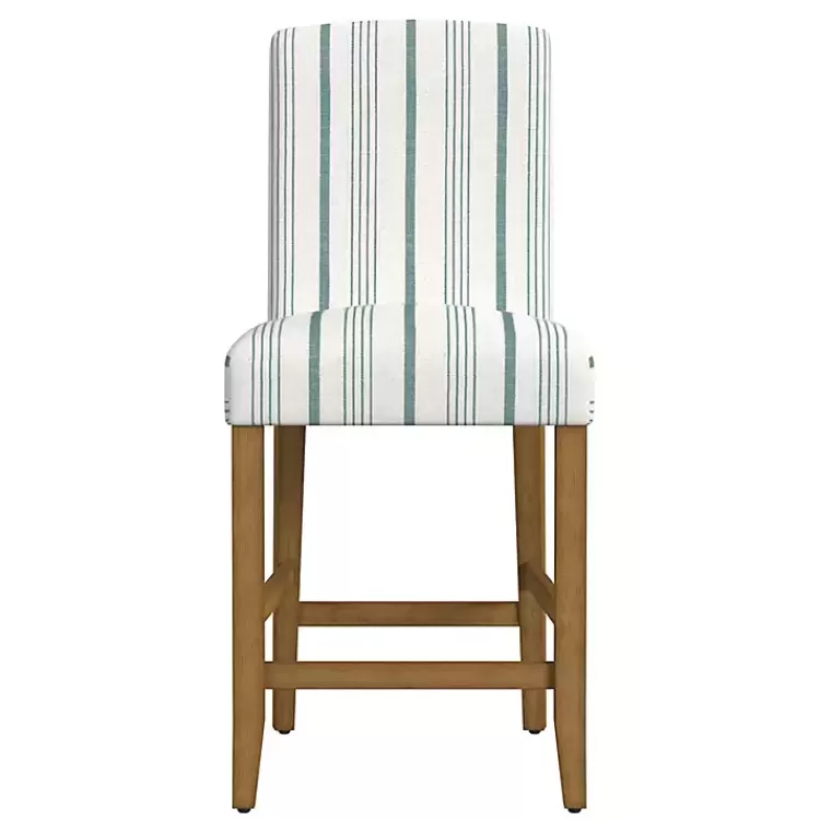 Calypso Striped Upholstered Counter Stool>Kirklands Home Outlet