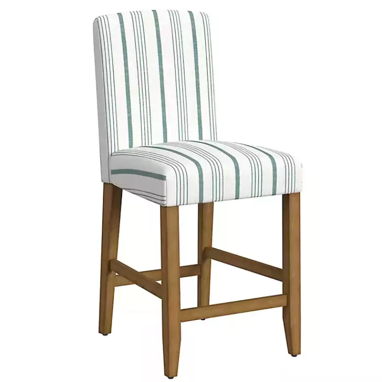 Calypso Striped Upholstered Counter Stool>Kirklands Home Outlet