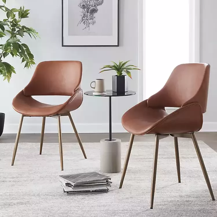 camel_faux_leather_scooped_accent_chairs_set_of__8.webp Camel Faux Leather Scooped Accent Chairs, Set of 2>Kirklands Home Store