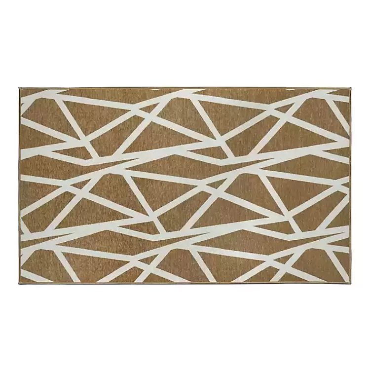 Camel Intersections Washable Area Rug, 3x5>Kirklands Home Best