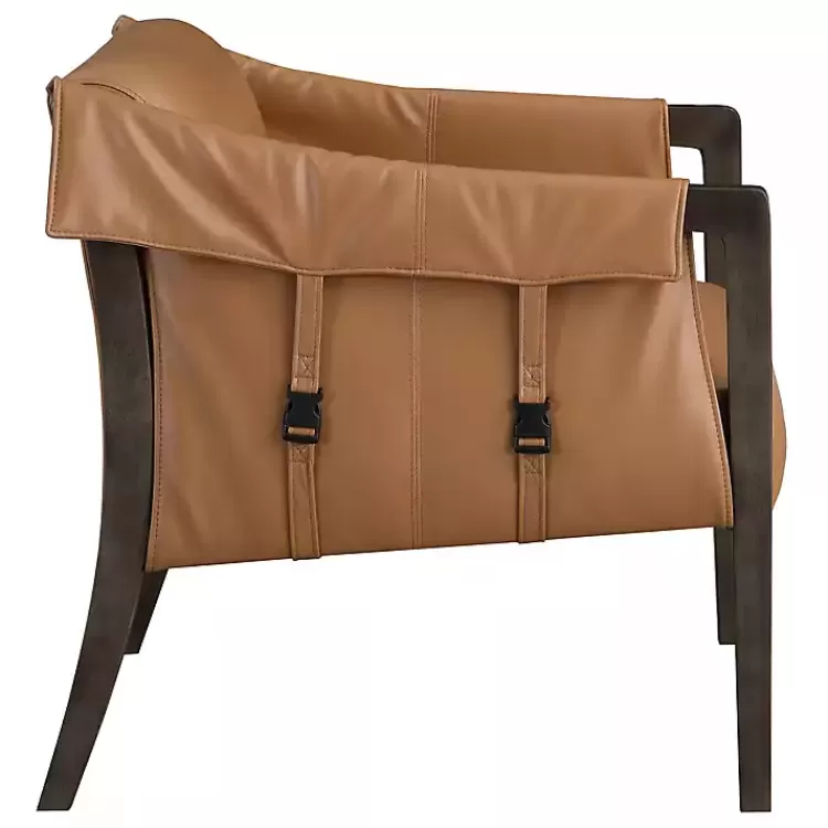 camel_parkfield_faux_leather_accent_chair_2.webp Camel Parkfield Faux Leather Accent Chair>Kirklands Home Cheap
