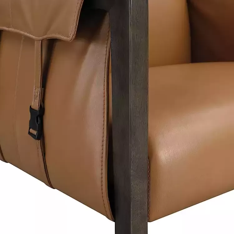 camel_parkfield_faux_leather_accent_chair_3.webp Camel Parkfield Faux Leather Accent Chair>Kirklands Home Cheap