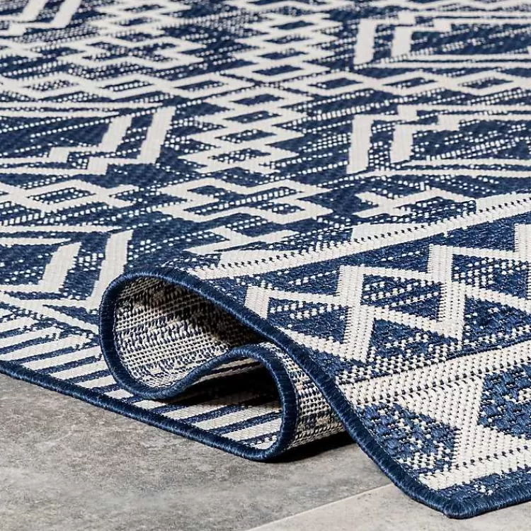 cammie_blue_moroccan_tribal_outdoor_rug_x_4.webp Cammie Blue Moroccan Tribal Outdoor Rug, 8x10>Kirklands Home Outlet