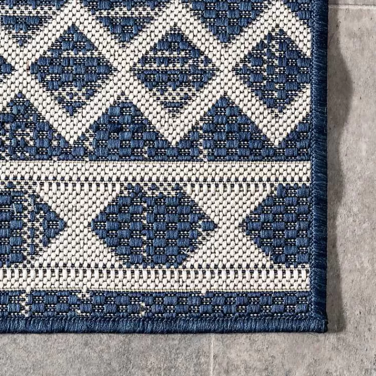 cammie_blue_moroccan_tribal_outdoor_rug_x_5.webp Cammie Blue Moroccan Tribal Outdoor Rug, 8x10>Kirklands Home Outlet