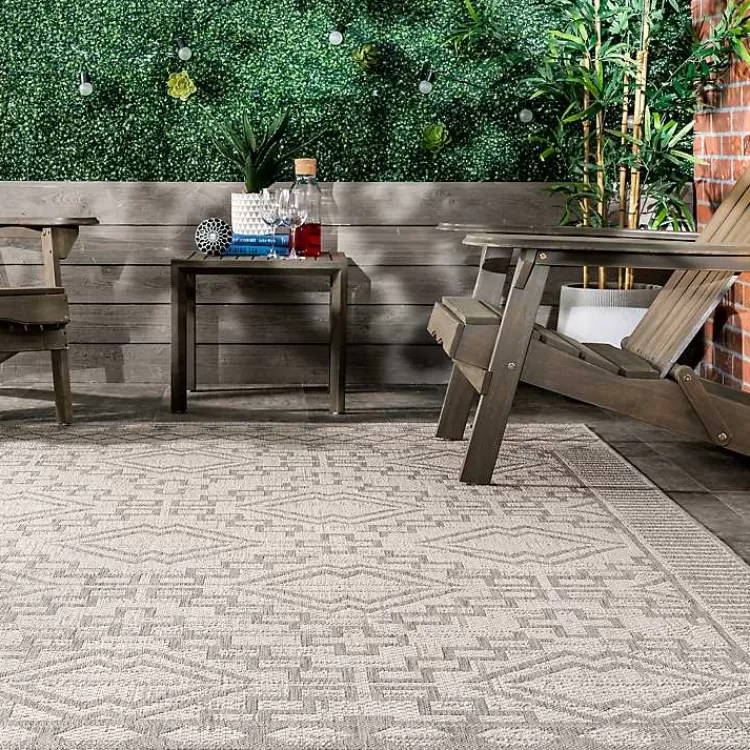 cammie_gray_moroccan_geometric_outdoor_rug_x_7-1.webp Cammie Gray Moroccan Geometric Outdoor Rug, 5x8>Kirklands Home Discount