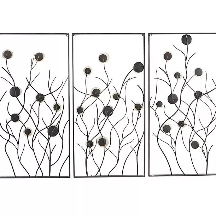 capiz_flowers_metal_wall_plaques_set_of__3.webp Capiz Flowers Metal Wall Plaques, Set of 3>Kirklands Home Flash Sale