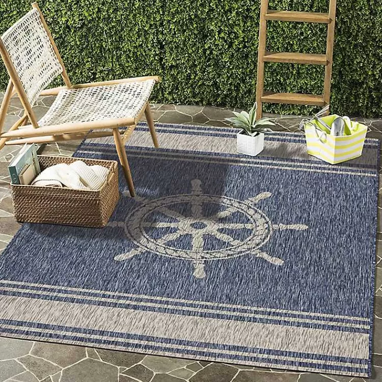 captiva_nautical_helm_outdoor_area_rug_x_7.webp Captiva Nautical Helm Outdoor Area Rug, 7x9>Kirklands Home Best Sale