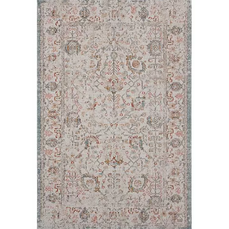 Caramel Botanical Indoor/Outdoor Area Rug, 7x9>Kirklands Home Online