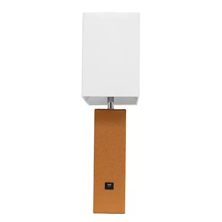 caramel_faux_leather_charging_table_lamp_7.webp Caramel Faux Leather Charging Table Lamp>Kirklands Home Best