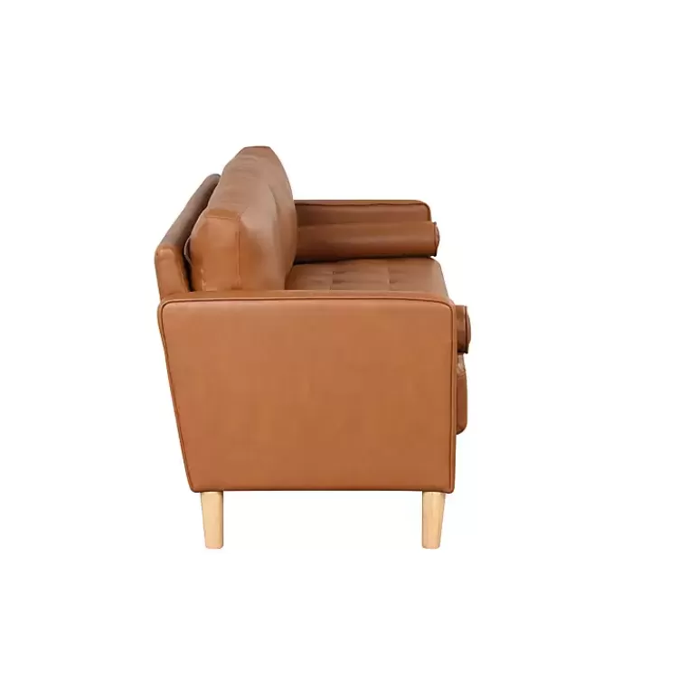 caramel_faux_leather_chelsea_sofa_4.webp Caramel Faux Leather Chelsea Sofa>Kirklands Home Clearance