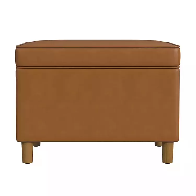 caramel_faux_leather_storage_ottoman_2.webp Caramel Faux Leather Storage Ottoman>Kirklands Home Discount