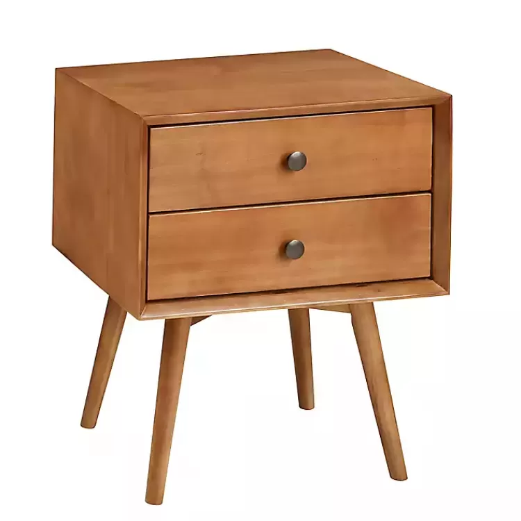 Caramel Mid-Century Nightstand>Kirklands Home Hot