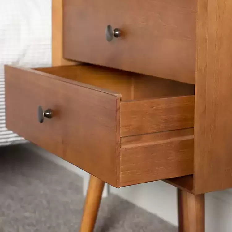Caramel Mid-Century Nightstand>Kirklands Home Hot