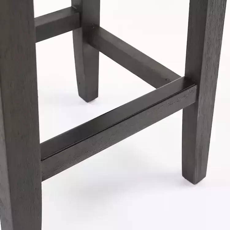 caramel_wood_and_faux_leather_backless_stool_7.webp Caramel Wood and Faux Leather Backless Stool>Kirklands Home Outlet