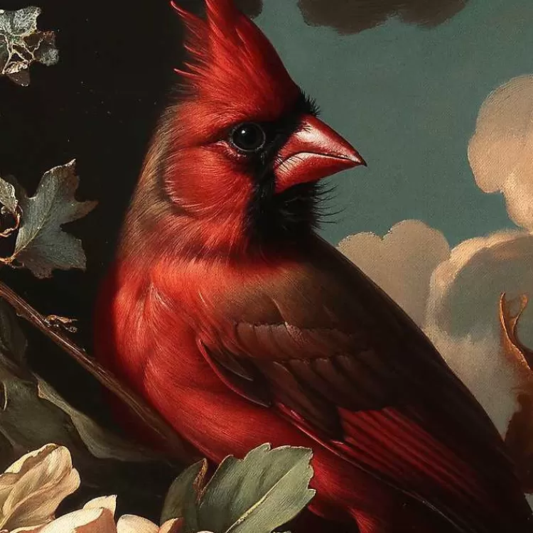 cardinal_floral_dutch_framed_canvas_art_print_3.webp Cardinal Floral Dutch Framed Canvas Art Print>Kirklands Home Store