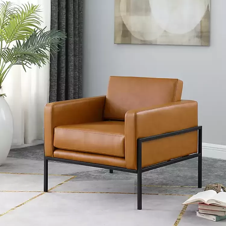 Carmel Vegan Leather Club Accent Chair>Kirklands Home Cheap