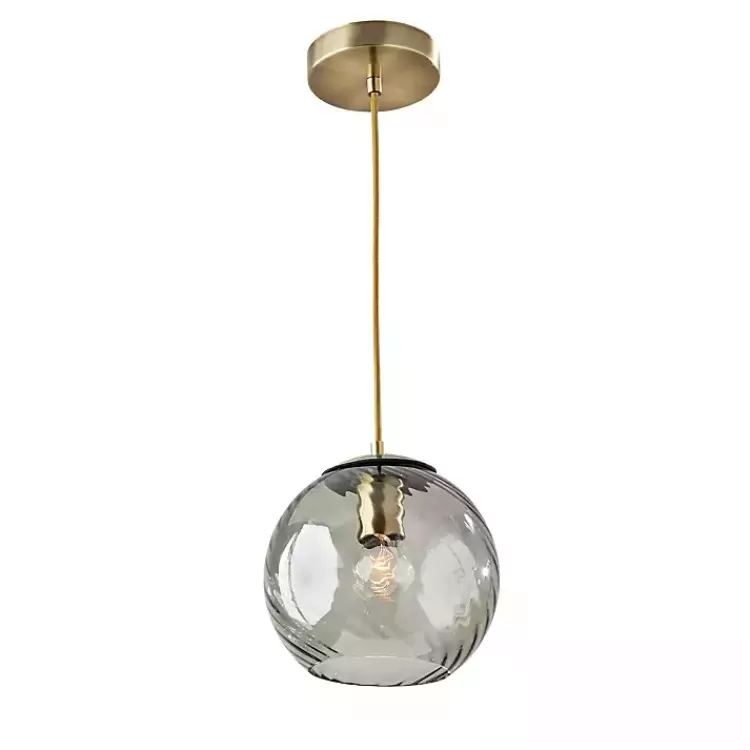Carmen Smoked Swirled Glass Pendant Light>Kirklands Home Cheap