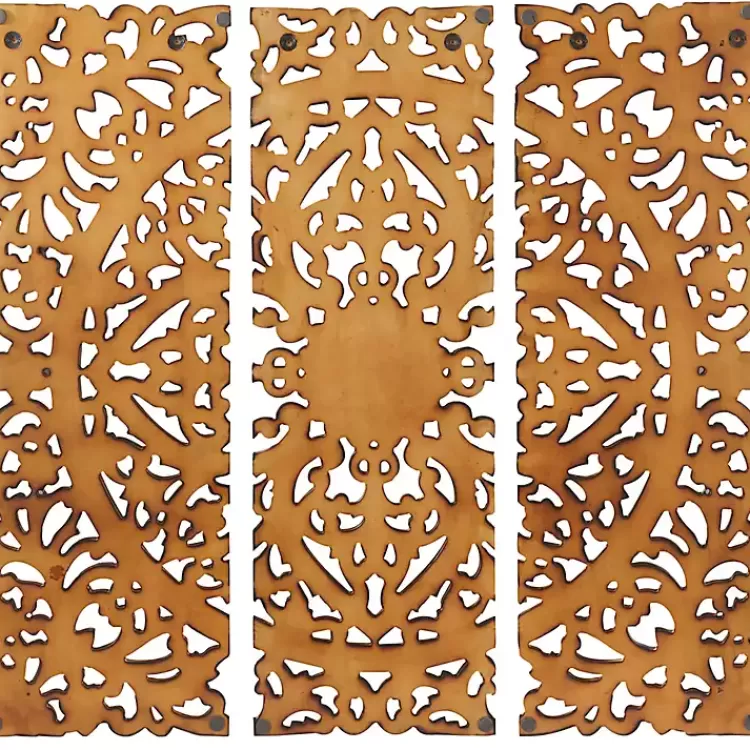 carved_mahogany_pc_triptych_wall_panels_5.webp Carved Mahogany 3-pc. Triptych Wall Panels>Kirklands Home Store