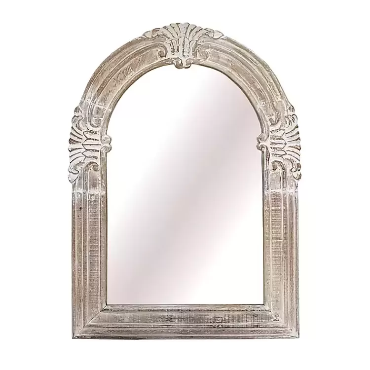Carved Wood Scroll Arch Wall Mirror>Kirklands Home Best Sale