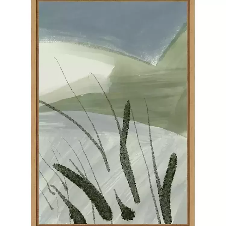 Cattail Abstract Framed Canvas Art Print>Kirklands Home Cheap