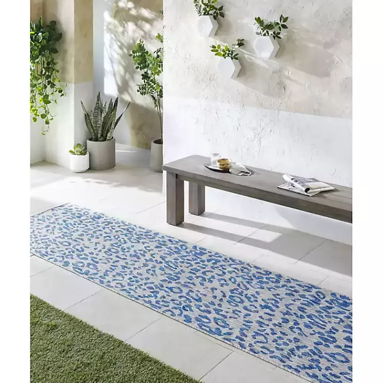 Cauli Leopard Print Outdoor Runner Rug, 2x12>Kirklands Home Cheap